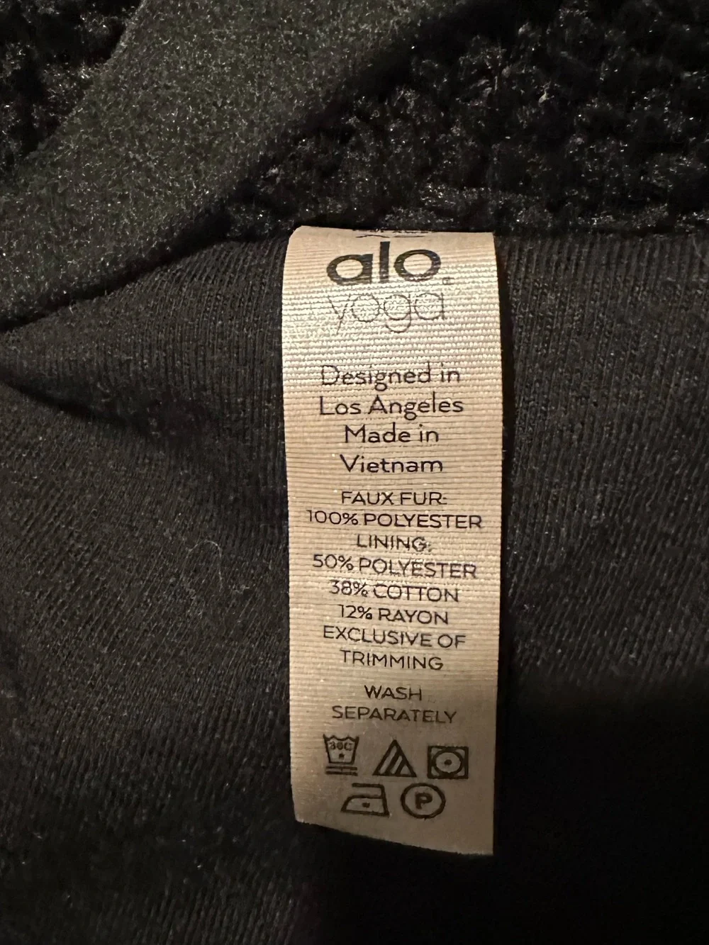 Alo hooded Sherpa jacket